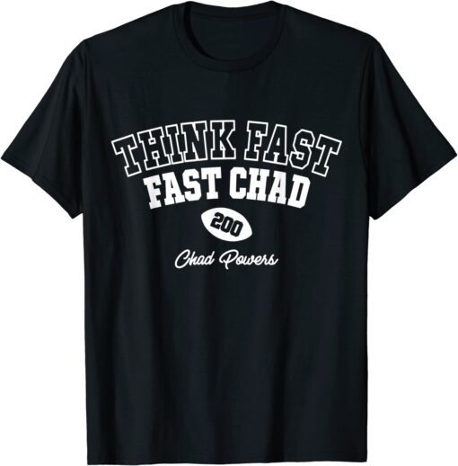 Think Fast Run Fast American Football 2022 Shirt