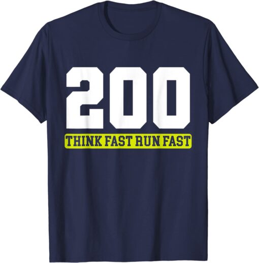 Think Fast Run Fast Chad Powers Undercover Football Try Out Tee Shirt