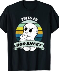 This Is Boo Sheet Ghost Retro Halloween Costume Tee Shirt