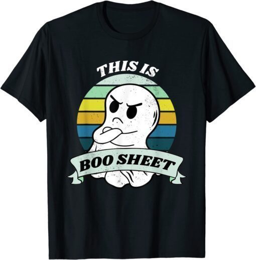 This Is Boo Sheet Ghost Retro Halloween Costume Tee Shirt