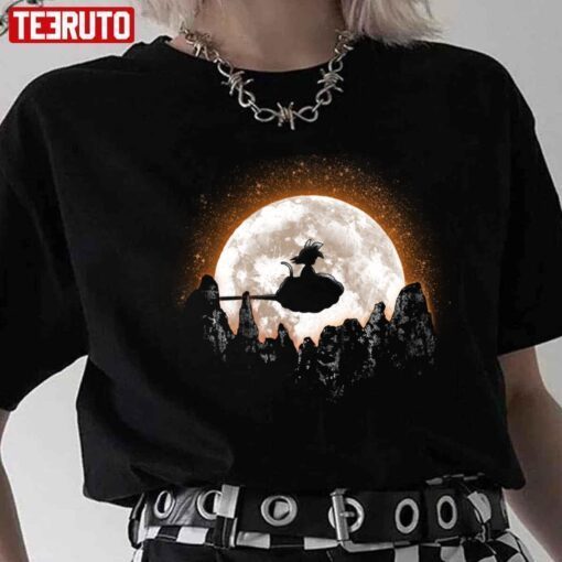 Tiny Goku And The Moon Dragon Ball Tee shirt