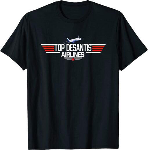 Top DeSantis Airlines Cool 80s 1980s T-Shirt