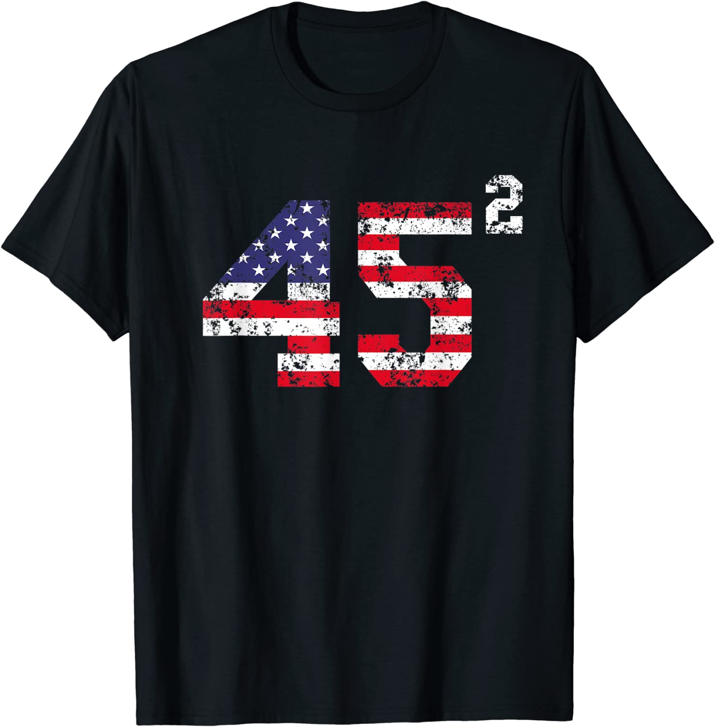 Trump 2024 45 Squared Vintage Flag Tee Shirt ShirtElephant Office