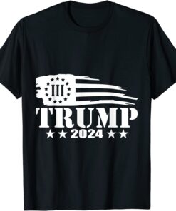 Trump 2024 Flag Tee Shirt