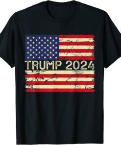 Trump 2024 Us Flag Tee Shirt