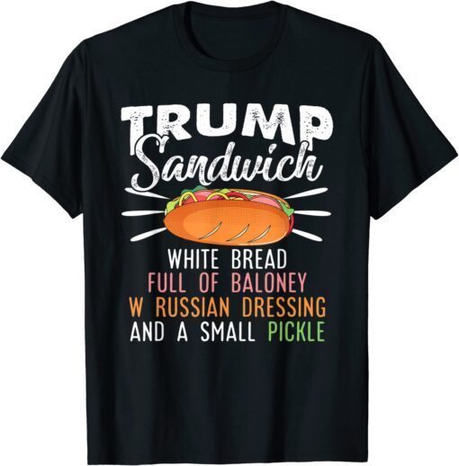 Trump Sandwich Anti Trump Lock Him in Prison 2024 Hate Trump Tee Shirt