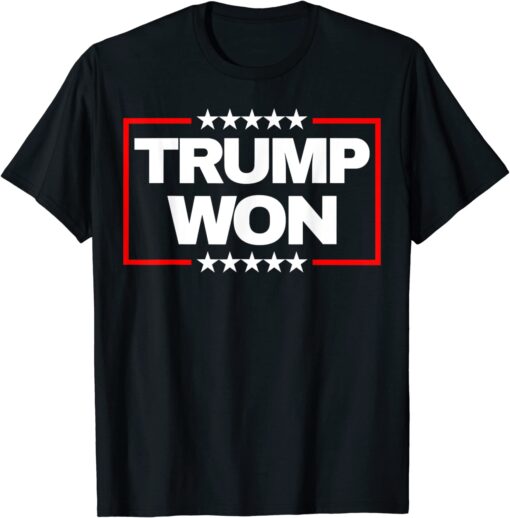 Trump Won _ Pro Freedom _ Anti Harris And Biden Protest Tee Shirt