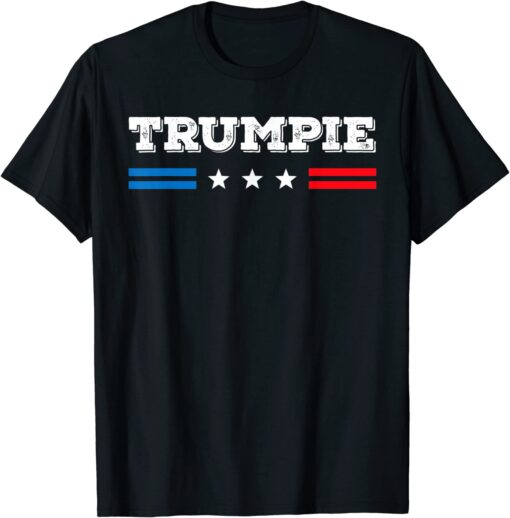 Trumpie Vintage Anti Biden Distressed Rally Wear Trumpie Tee Shirt