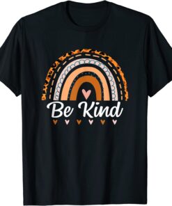 UNITY DAY Orange Anti Bullying Leopard Rainbow Be Kind Tee Shirt