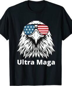 Ultra Maga Proud Anti Biden, Pro Trump, American Eagle Tee Shirt