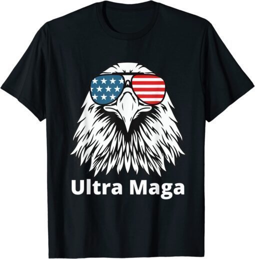 Ultra Maga Proud Anti Biden, Pro Trump, American Eagle Tee Shirt