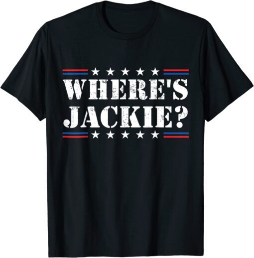 Vintage Jackie are You Here Where's Jackie Biden Political Tee Shirt