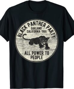 Vintage Oakland California 1966 Black Panther Party Tee Shirt