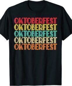 Vintage Retro Oktoberfest German Beer Oktoberfest Party Tee Shirt