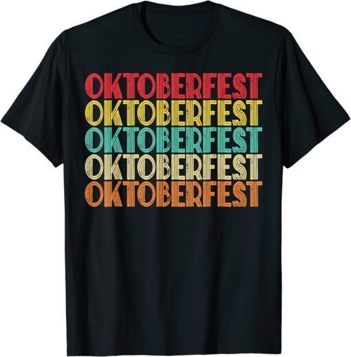 Vintage Retro Oktoberfest German Beer Oktoberfest Party Tee Shirt