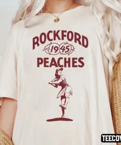 Vintage Rockford Peaches 1945 A League Of The Own Tee shirt