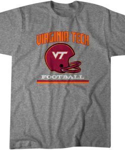 Virginia Tech: Vintage Football Helmet Tee Shirt