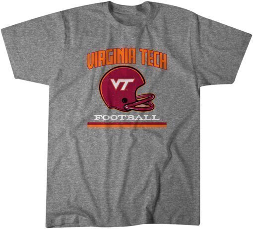 Virginia Tech: Vintage Football Helmet Tee Shirt