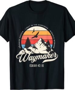 Waymaker Promise Keeper Miracle Worker Christian Bible Verse Tee Shirt