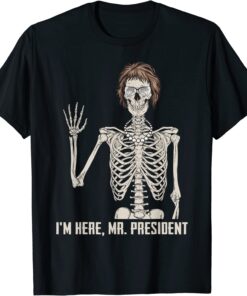 Where's Jackie? I'm Here Skeleton Halloween Tee Shirt