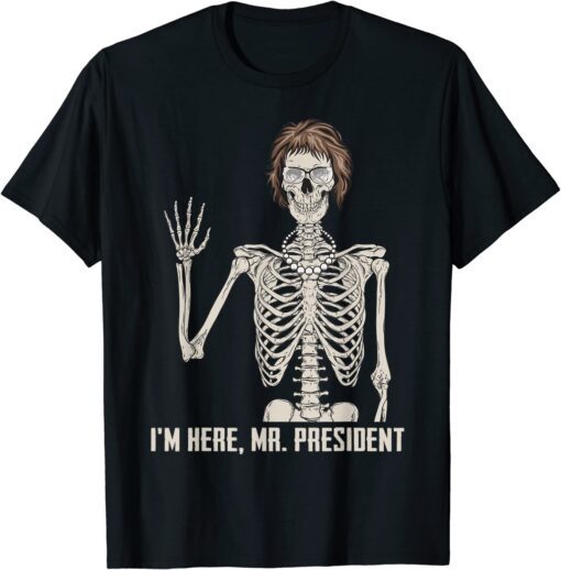 Where's Jackie? I'm Here Skeleton Halloween Tee Shirt