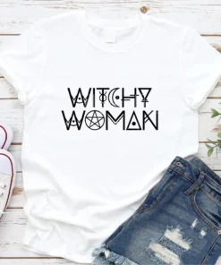 Witchy Woman Halloween Tee Shirt