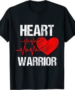heart warrior Heart Disease Awareness Red Heart Tee Shirt