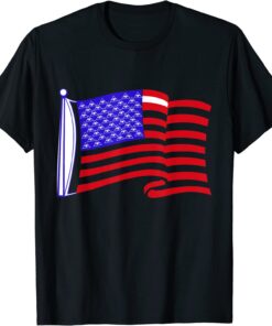 illuminati symbols flag american Tee Shirt