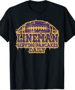 purple football pancake for purple and golds Tee Shirt