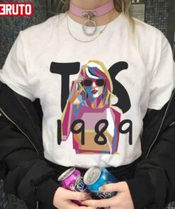 1989 TS Taylor Swft Cute Girl Vector Painting Tee shirt
