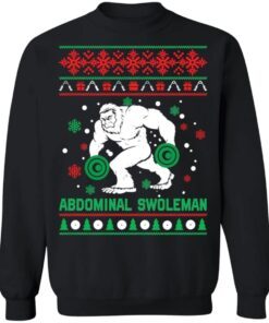 Abdominal swoleman Christmas Tee Shirt