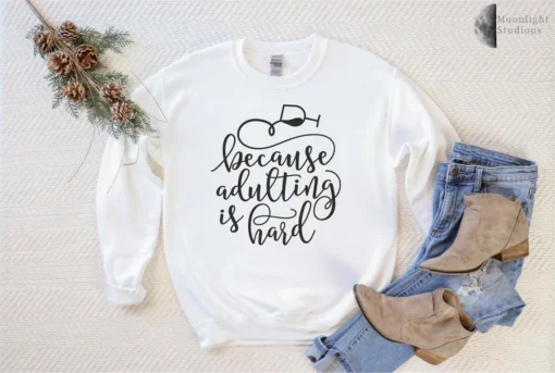 Adulting is Hard Christmas Tee Shirt