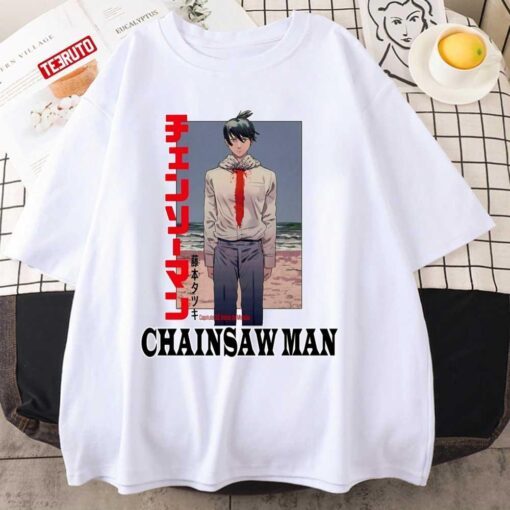 Aki Chainsaw Man Japanese Anime Design Tee shirt