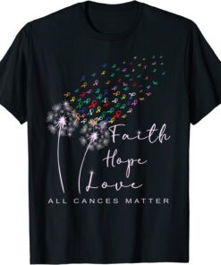 All Cances Matter All Ribbon World Cancer Awareness Day Tee Shirt