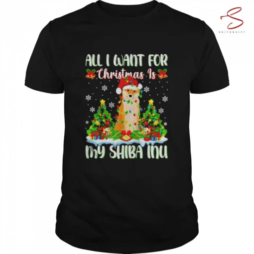 All I Want For Christmas Is Shiba Inu Tee Shirt