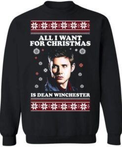 All i want for christmas is dean winchester Christmas Tee Shirt