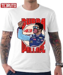 American Flag Mask Bubba Wallace Tee shirt