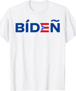 Anti-Biden Puerto Rican Flag Tee Shirt