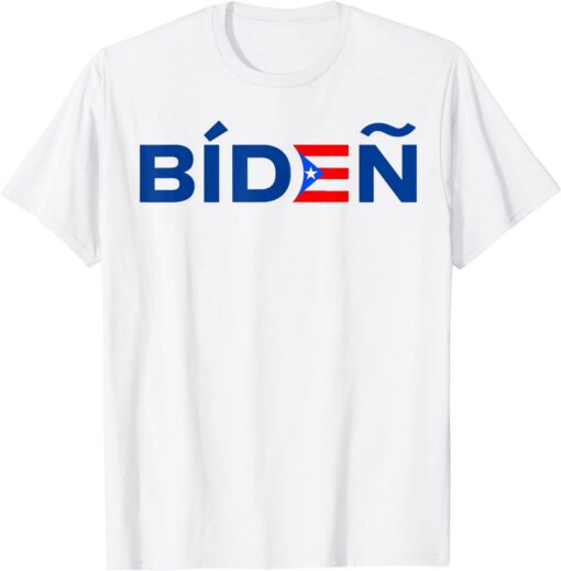 Anti-Biden Puerto Rican Flag Tee Shirt