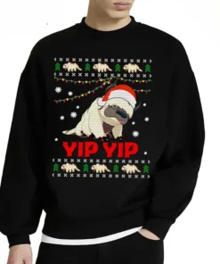 Appa Sky Bison Yip Yip Ugly Christmas Tee Shirt