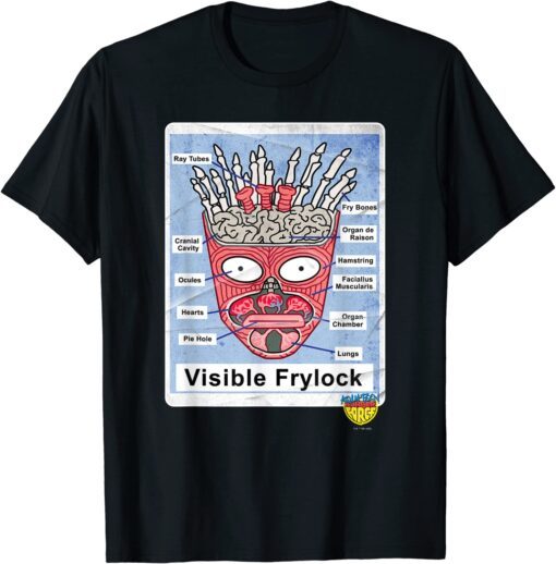 Aqua Teen Hunger Force Frylock Internal Diagram Picture Tee Shirt