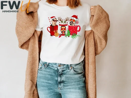 Bad Bunny Christmas Coffee Tee Shirt
