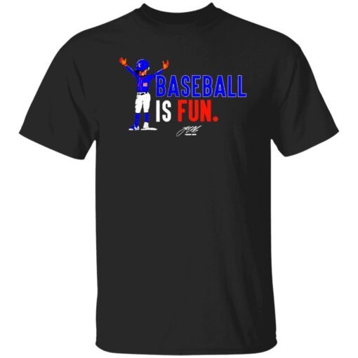 Baseball is fun lindor mlbpa signature shirt