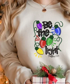 Be The Light Matthew 5:14 Christian Christmas Tee Shirt