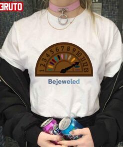 Bejeweled Vintage Hall Indicator With All Taylor Swft Albums Midnights Tee shirt