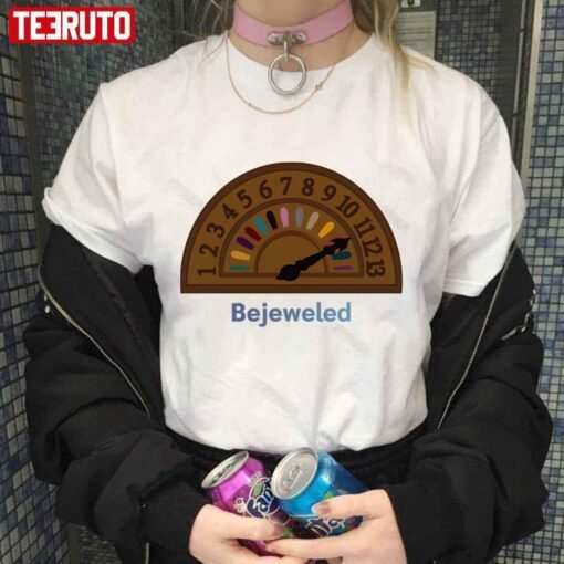 Bejeweled Vintage Hall Indicator With All Taylor Swft Albums Midnights Tee shirt