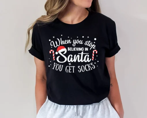 Believe In Santa Christmas T-Shirt