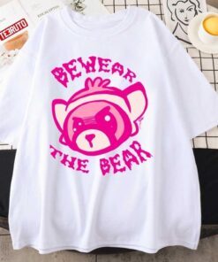 Beware The Bear Cute Art Tee shirt