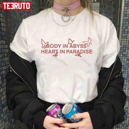 Body In Abyss Heart In Paradise Tgcf Quote Heaven Official’s Blessing Tee Shirt