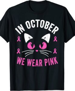 Breast Cancer Awareness Accessories Pink Ribbon Tee Shirt